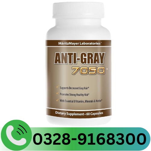 Anti Gray 7050 Hair 60 Capsules In Pakistan