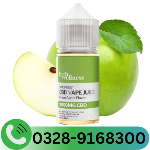 CBD Vape Juice Green Apple 1000mg in Pakistan