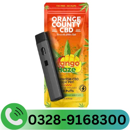 1ml Disposable CBD Vape Pen Mango Haze in Pakistan