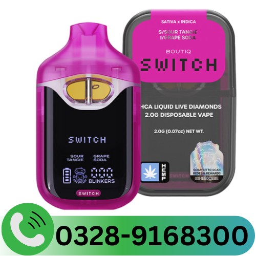Boutiq Switch Liquid Diamonds Vape 2g in Pakistan