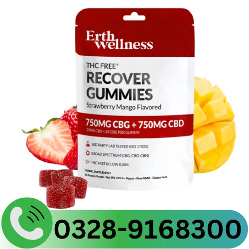 THC Free RECOVER Gummies Strawberry Mango in Pakistan