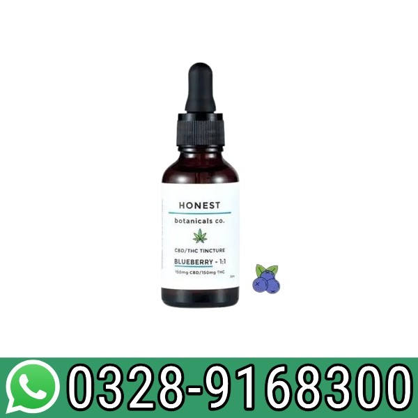 CBD THC Tincture 1 to 1 Blueberry Honest In Pakistan