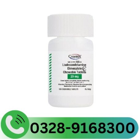 Lisdexamfetamine 20Mg Chewable Tablets In Pakistan